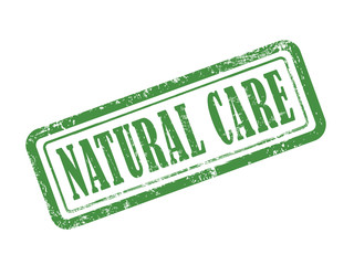 stamp natural care in green