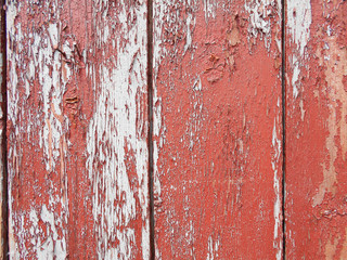 Painted old wooden