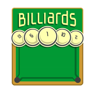 Background images for text on the subject of billiard