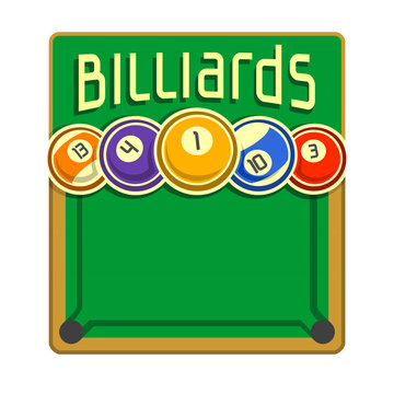 Background images for text on the subject of billiard