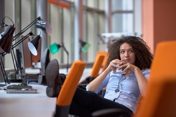 Fototapeta premium Modern business woman in the office