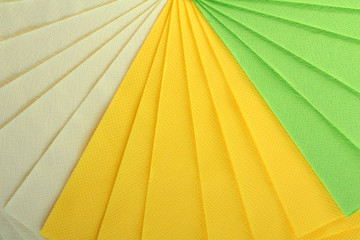 Obraz premium Serving colored paper napkins closeup