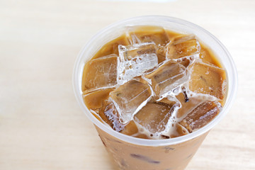 Cold Coffee On Wood