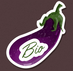 Bio eggplant tag