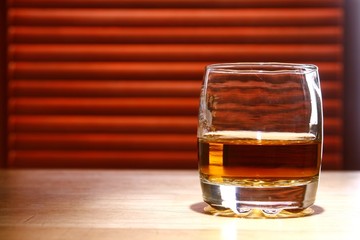 Alcoholic drink on a table