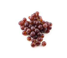 red grape isolated on white