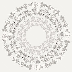 Set of four elegant filigree frames in vintage style