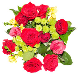 Red roses flowers, floral arrangement, bouquet