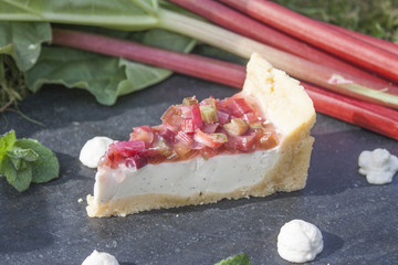Rhubarb cake