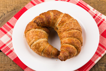 Fresh baked croissants