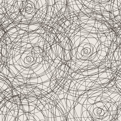 Vector seamless pattern of the curve scrolling lines