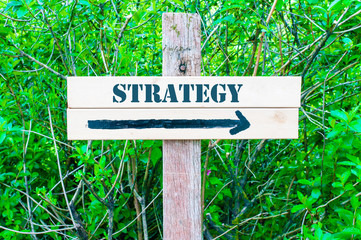 STRATEGY Directional sign
