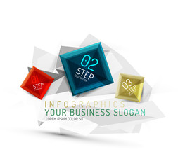 Vector fresh business abstract infographic