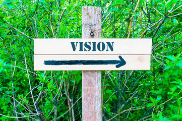 VISION Directional sign
