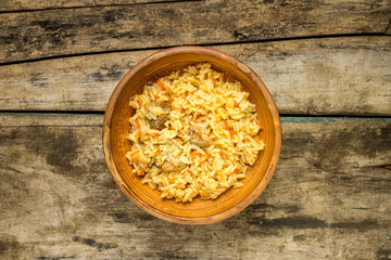 Traditional asian pilaf