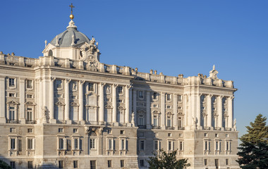 Fototapeta na wymiar Royal Palace of Madrid,Spain