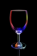 wine glass colourful