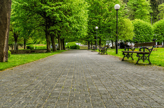 Dusznik Zdr&oacute;j, park zdrojowy