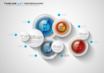 Infographic template for modern data visualization and ranking