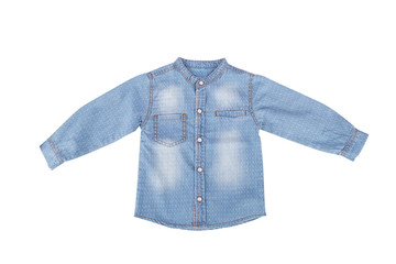 Fototapeta premium Blue Denim Child Shirt