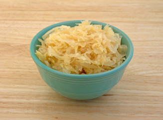 Sauerkraut in a small bowl
