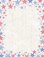 Frame of grunge usa background, vector