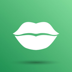 kiss lips vector lipstick icon passion symbol people female 