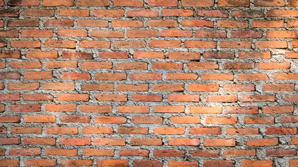 Red brick wall background and Texture