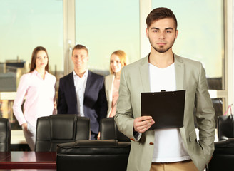Businessman in conference room