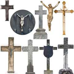 Collection of various gravestones