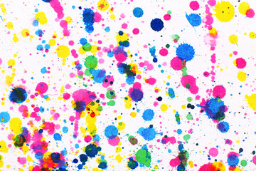Naklejka na ściany i meble Colorful splashes of paint as background