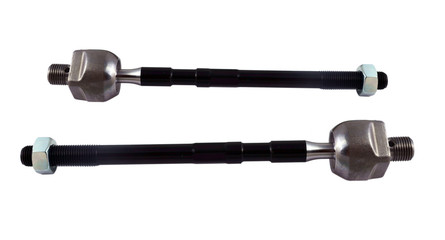 four tie rod ends on a white background