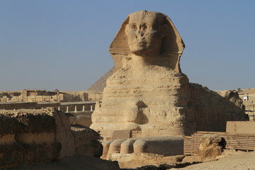 Die Pyramiden und Sphinx von Gizeh in Ägypten
