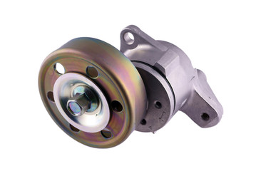 New Car tension roller isolated on white background