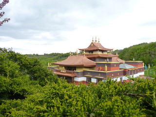 Obraz premium temple bouddhiste, Lerab ling, France