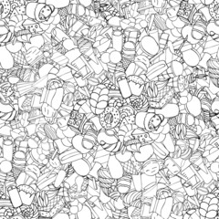 pattern with ice cream