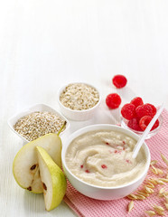 bowl of baby food