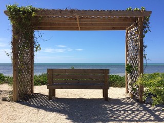 Bench view at Florida Keys
