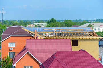 Roofing works