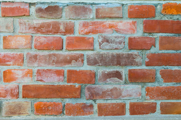 Red brick wall background and Texture