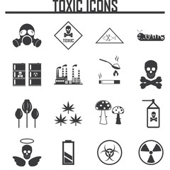 Biohazard Icons. vector illustration eps 10