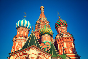 Fototapeta na wymiar St. Basil's Cathedral in Moscow on Red Square