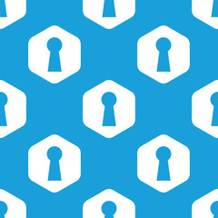 Keyhole hexagon pattern