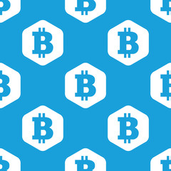 Obraz premium Bitcoin hexagon pattern