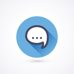 Flat icon. Bubble