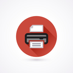 Flat icon. Printer