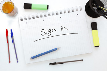 Sign in
