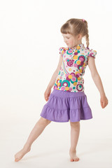 Pretty little girl dancing