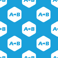 A to B hexagon pattern