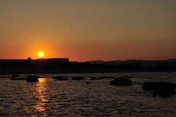Fototapeta na wymiar Sonnenuntergang Griechenland